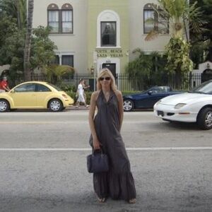 Elegant Gray Maxi Dress from Brazil